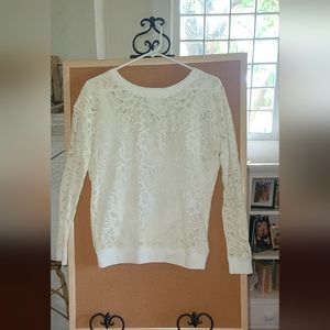 White lace top